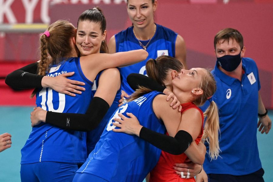 Женская сборная России по волейболу. Фото AFP