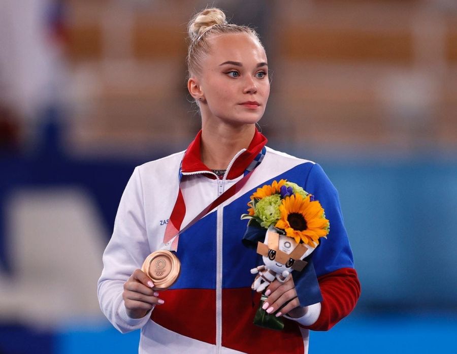 Ангелина Мельникова завоевала бронзу в многоборье. Фото: REUTERS/Getty Images