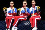 Российские саблистки выиграли золото в командном первенстве на Олимпиаде в Токио