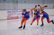 Команда Алтайского края победила в командной гонке II этапа Кубка Союза конькобежцев России