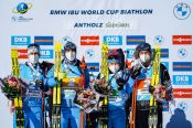 Бабиков, Серохвостов, Логинов и Латыпов вырвали серебро в эстафете на этапе Кубка мира в Италии