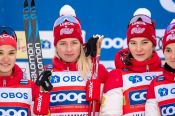 Не пропустите женскую эстафету в лыжах. Россия претендует на победу!