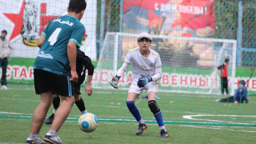 Матч финального турнира Школьной футбольной лиги Дагестана