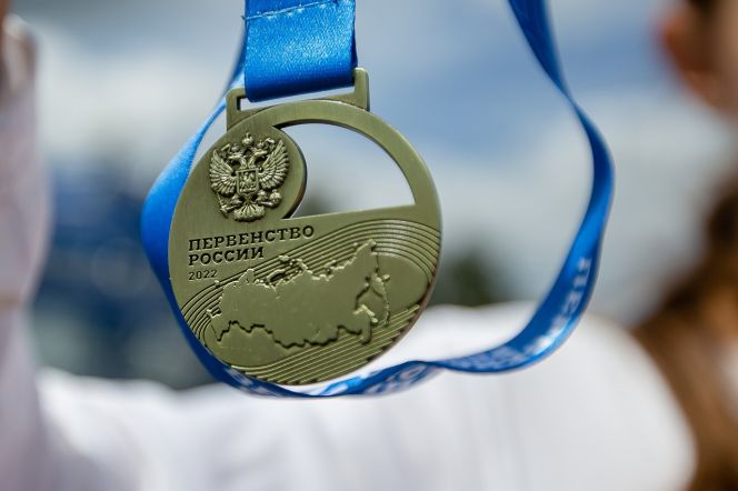 Медаль первенства России по лёгкой атлетики. Фото: Федерация лёгкой атлетики Челябинской области