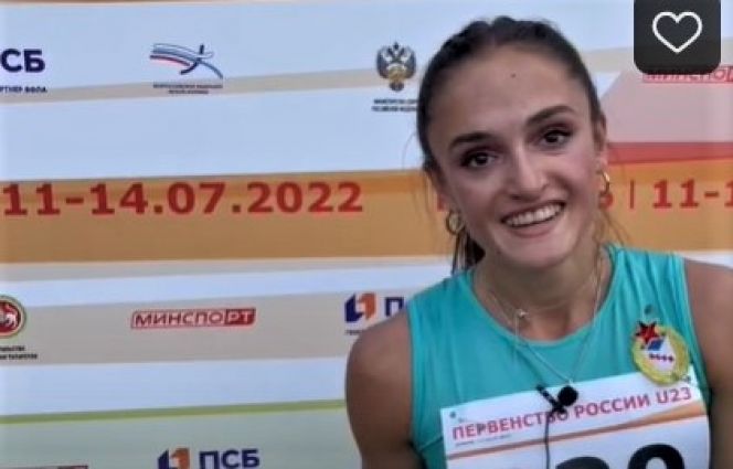 Полина Миллер - победительница юниорского первенства России-2022 в беге на 400 метров