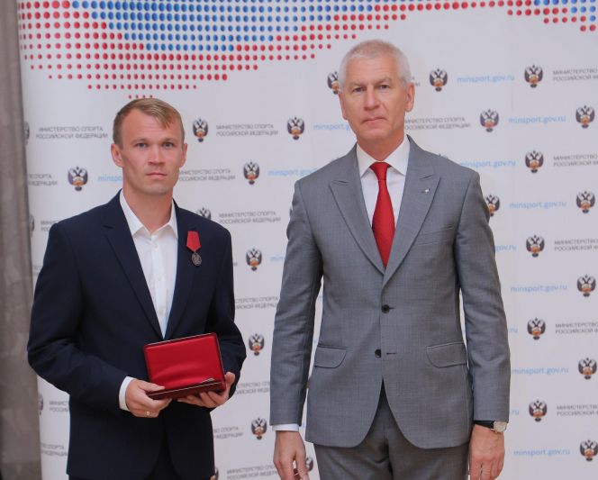 Юрий Клопцов награждён орденом «За заслуги перед Отечеством» II степени. Фото: Министерство спорта России