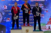 На всероссийских соревнованиях памяти Ивана Гуляева борцы Алтайского края завоевали семь медалей