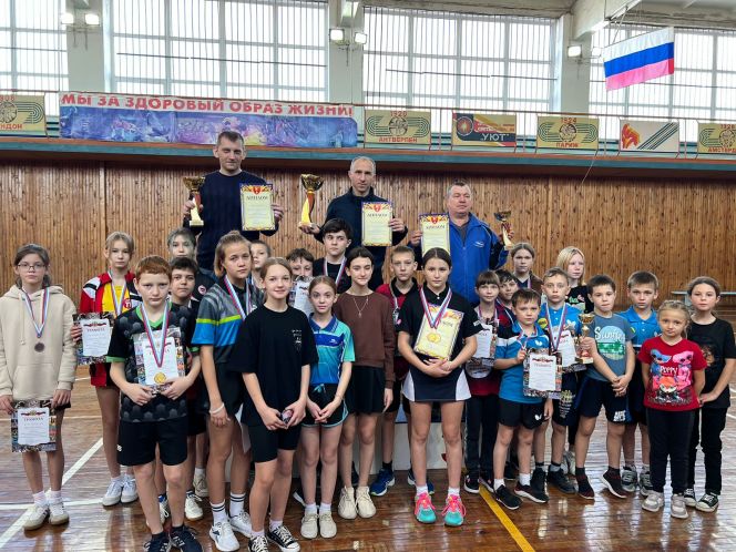 В Славгороде наградили призёров турнира по настольному теннису XLII краевой спартакиады спортшкол 