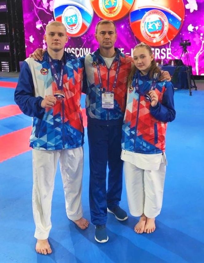 Александр Потехин и Анна Малагонцева – бронзовые призёры международных соревнований «Москва – Вселенная каратэ» 