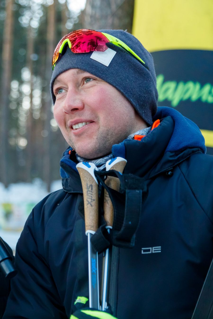 Игорь Огарко из Новосибирска стал победителем гонки на дистанции 25 км. Фото предоставлены Спортивным штабом Yolochka