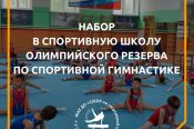 Начался прием документов в СШОР по спортивной гимнастике Сергея Хорохордина