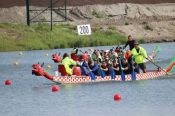 Обладателем первого Кубка Алтайского края по гребле на лодке «дракон» на обеих дистанциях стала команда «Алтай»