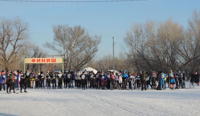 В Рубцовске на Трассе здоровья прошло спортивно-массовое мероприятие «День снега»