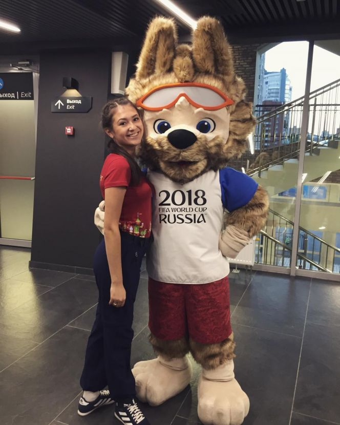 Татьяна Рахметова из Михайловского в этом году работала волонтёром на одной из площадок Чемпионата мира по футболу в Екатеринбурге