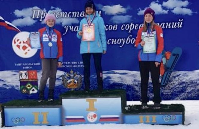 Всероссийские соревнования сноубордистов в Таштаголе