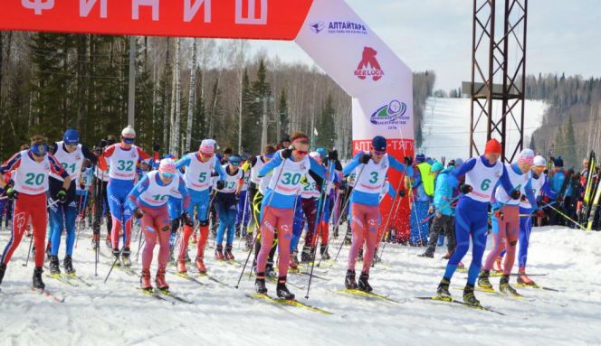 В Тягуне юбилейным марафоном закрыли зимний спортивный сезон в Алтайском крае 
