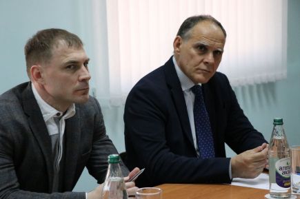 Эцио Гамба и Виталий Макаров (слева)