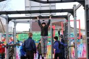 Первая из спортплощадок, поступивших в Алтайский край по федеральному проекту «Спорт — норма жизни», открыта в Ребрихе