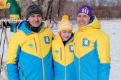 Первые чемпионы IX зимней олимпиады городов - спортивная семья Елисеевых из Новоалтайска