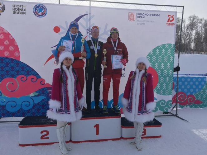 Никита Денисов - серебряный призёр первой лыжной гонки Спартакиады учащихся России