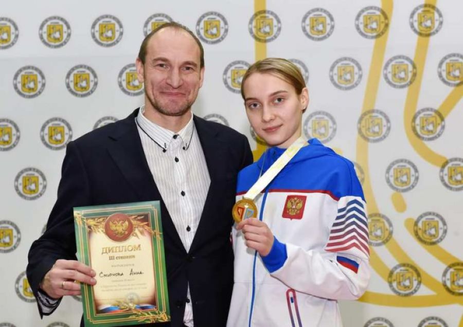 Валериан Феоктистов и его ведущая воспитанница Анна Смирнова