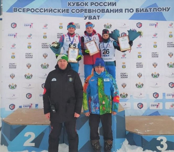 Даниил Серохвостов (№26) выиграл бронзу в индивидуальной гонке Всероссийских соревнований в Тюменской области