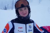 Вероника Цупикова  выиграла серебро чемпионата СФО в слаломе