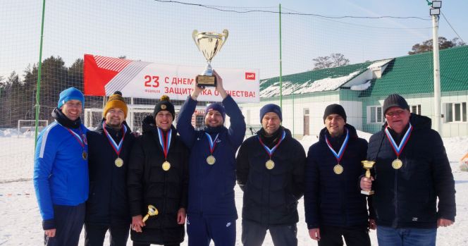 Команда регионального Минспорта стала первым победителем Кубка РЖД по футболу на снегу