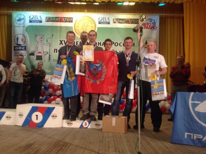Сборная Алтайского края - бронзовый призёр чемпионата России по ловле на мормышку со льда. 