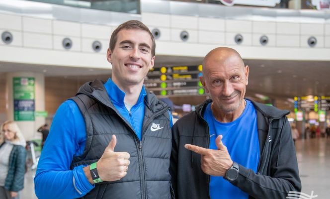 Сергей Шубенков и его тренер Сергей Клевцов