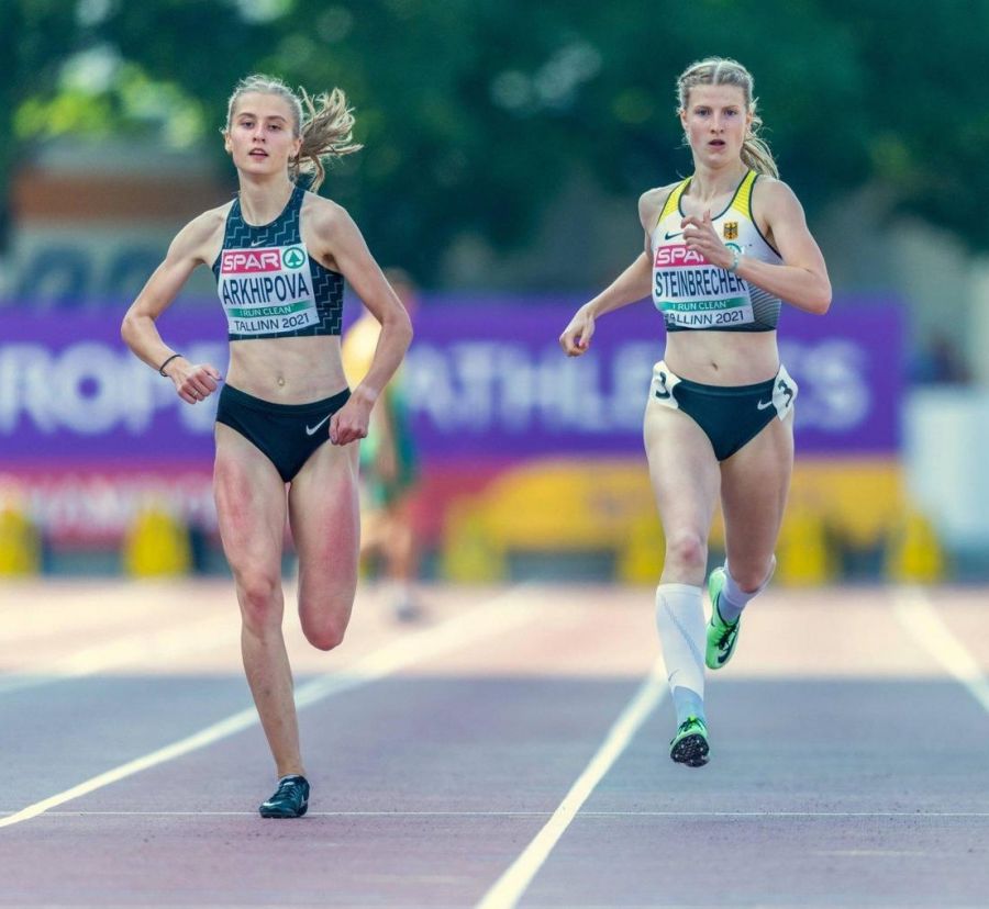 Вероника Архипова на чемпионате Европы U20 в Таллине. Фото с сайта