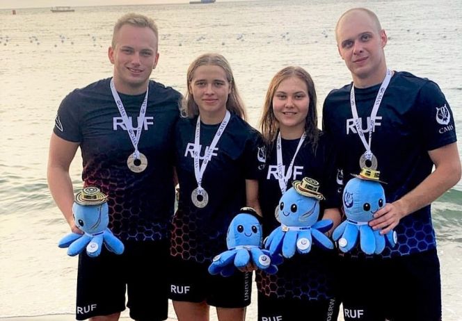 Бийчанин Яков Стрюков завоевал серебро чемпионата мира по плаванию в ластах на открытой воде в смешанной эстафете