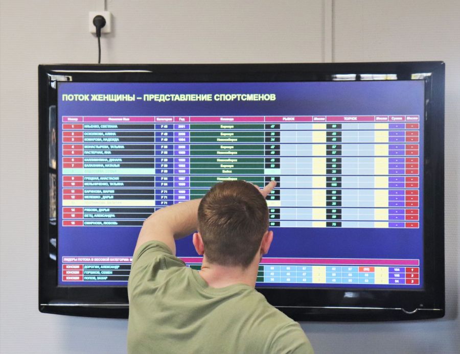 На соревнованиях работала электронная система судейства и онлайн-протоколов. Фото: Александр Чёрный/"Алтайский спорт"