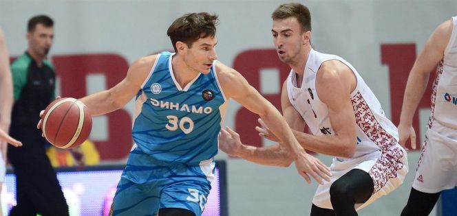 Фрагмент матча МБА - "Динамо" (Владивосток). Фото: РФБ