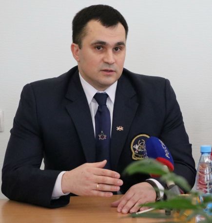 Президент краевой федерации бодибилдинга Денис Капустин Фото: Александр Чёрный/"Алтайский спорт"