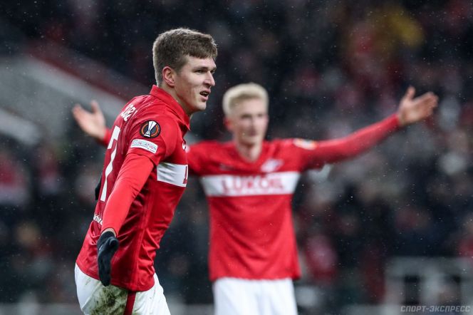 24 ноября. «Спартак» — «Наполи» — 2:1. Александр Соболев. Фото Александр Федоров, «СЭ»