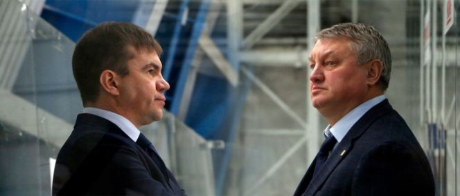 Пресс-конференция после заключительного матча серии между хоккеистами «Челнов» и «Динамо-Алтай»