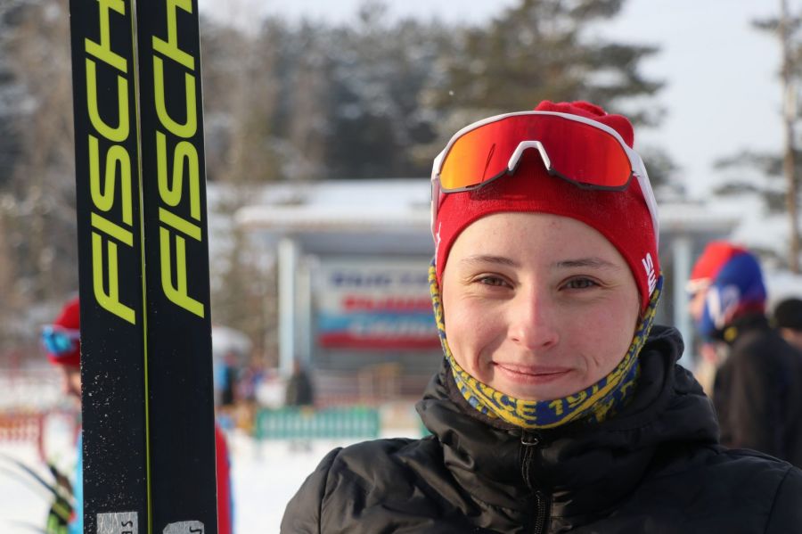 Дарья Тафинцева - чемпионка сельской олимпиады в женской индивидуальной гонке. Фото: Виталий Дворянкин/"Алтайский спорт"