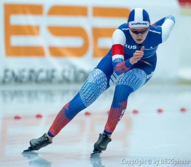 На ледовой дорожке Алиса Беккер
