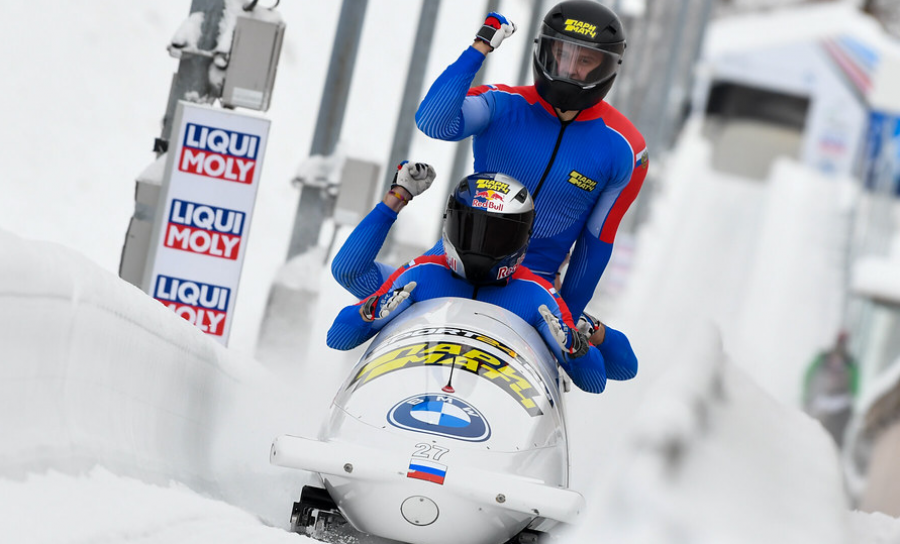 Михаил Мордасов в бобслее-двойке