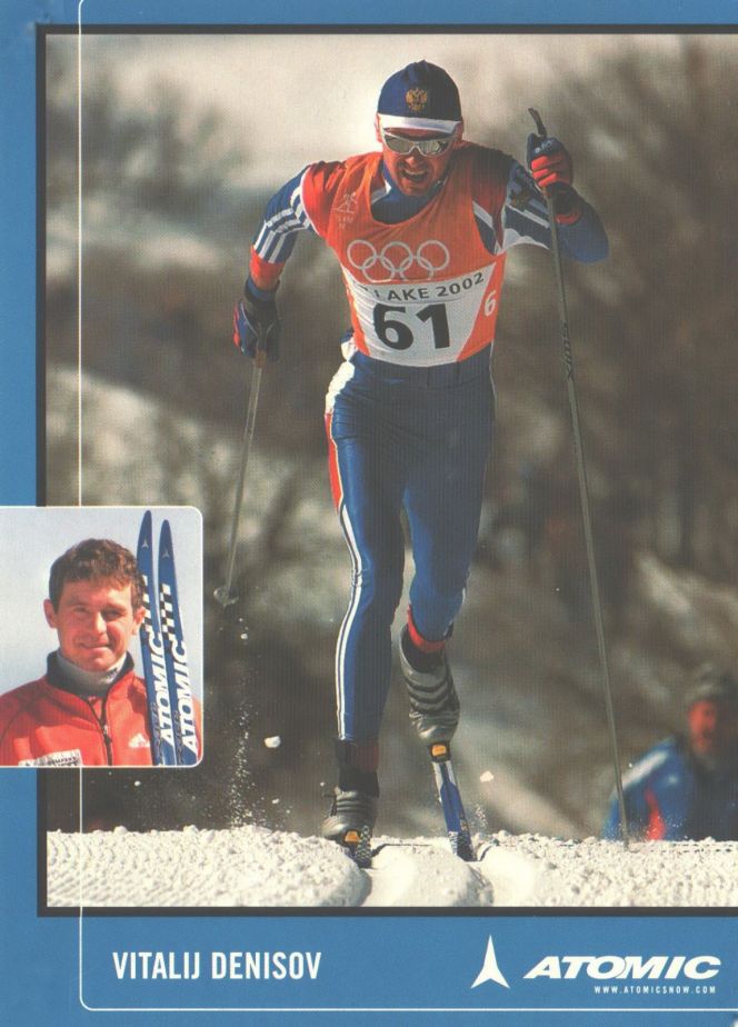 Виталий Денисов. Открытка с Олимпиады в Солт-Лейк-Сити - 2002 