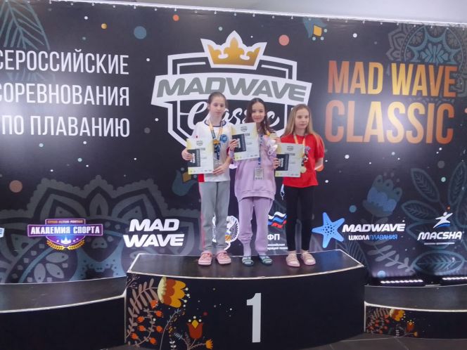 Арина Пасько - победительница и призер Всероссийских соревнований «Mad Wave Classic 2022»