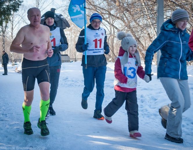 23 февраля. Барнаул. Парк Целинников. Традиционный полумарафон «Памяти друзей»