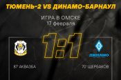 Футболисты «Динамо» завершили предсезонный турнир «Кубок Иртыша» ничьей с «Тюменью-2» - 1:1