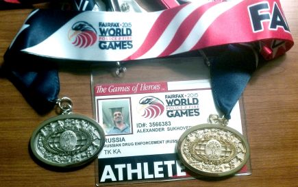 Александр Суховерхов и Алексей Филяков - чемпионы XVI Всемирных игр полицейских и пожарных. 