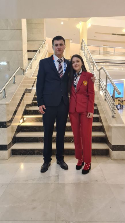 Таисья Форьяш с тренером Александром Пинаевым