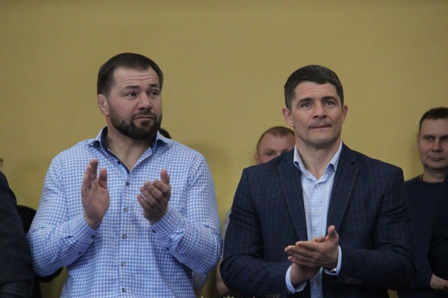 Олимпийские чемпионы Алексей Мишин и Асланбек Хушев. Фото: Александр Чёрный/"Алтайский спорт"