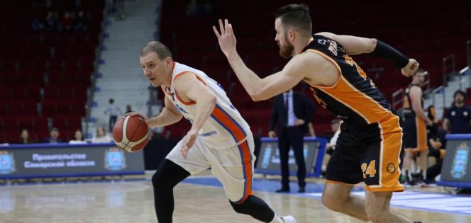 Фрагмент матча "Самара" - "Иркут". Фото: РФБ