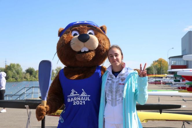 Сентябрь 2021 года. София Штиль на гребном канале в Барнауле во время проведения Всероссийских  соревнований памяти Константина Костенко
