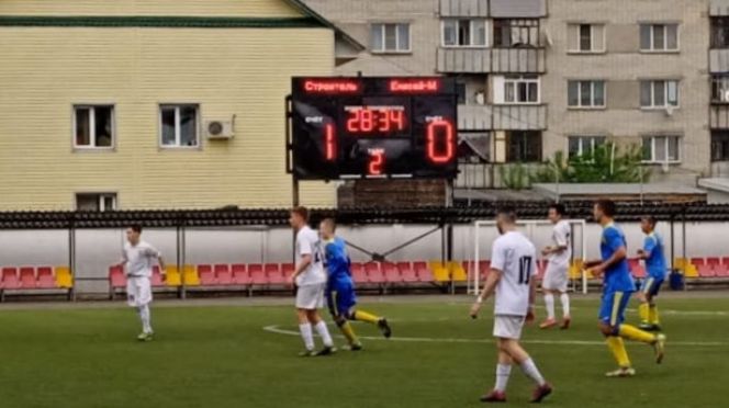 Фрагмент матча "Строитель" - "Енисей-М"